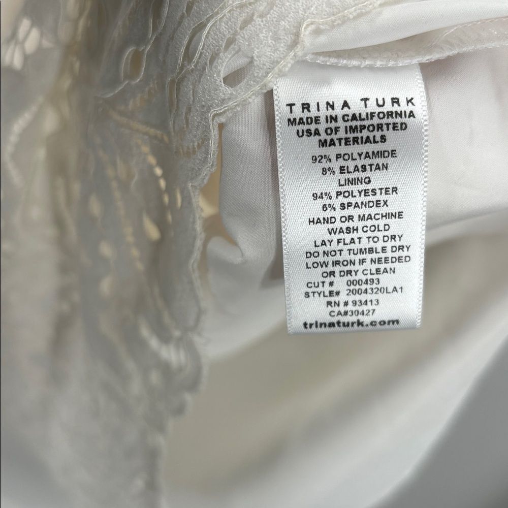 Trina Turk White Lace Midi Dress - Picture 7 of 13